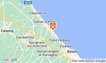 Mapa Bellaria Igea Marina Apartamento 128344