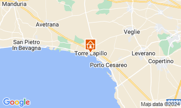 Mapa Porto Cesareo Apartamento 125561