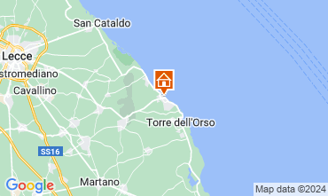 Mapa Torre dell'Orso Apartamento 96353