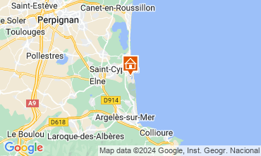 Mapa Saint Cyprien Plage Apartamento 122940