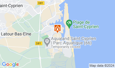 Mapa Saint Cyprien Plage Apartamento 122940