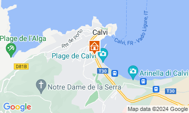 Mapa Calvi Apartamento 128803