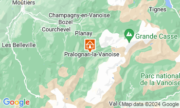 Mapa Pralognan la Vanoise Apartamento 16983