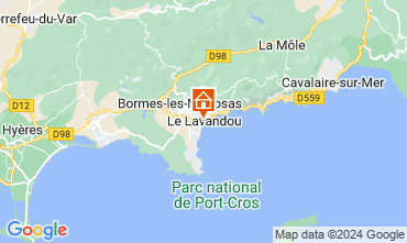 Mapa Le Lavandou Estudio 8589