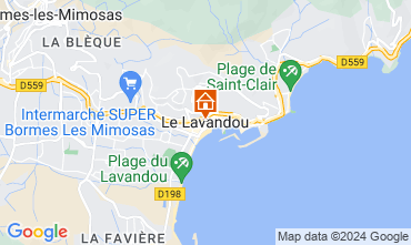 Mapa Le Lavandou Estudio 8589