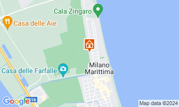 Mapa Milano Marittima Apartamento 124869