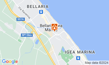Mapa Bellaria Igea Marina Apartamento 71681