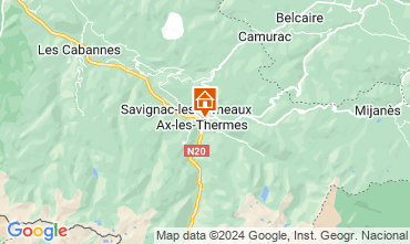 Mapa Ax Les Thermes Casa 108174