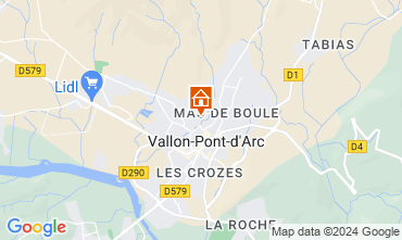 Mapa Vallon-Pont-D'Arc Apartamento 32319