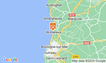 Mapa Wimereux Apartamento 66544