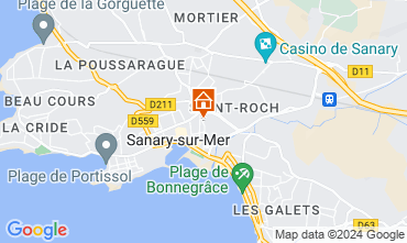 Mapa Sanary-sur-Mer Apartamento 60723