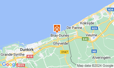 Mapa Bray-Dunes Apartamento 97746