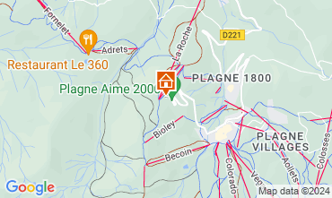 Mapa La Plagne Apartamento 77055