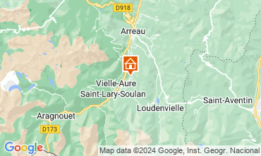 Mapa Saint Lary Soulan Casa rural 65220
