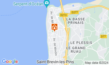 Mapa Saint Brevin les Pins Apartamento 128372