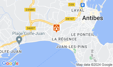 Mapa Juan les Pins Apartamento 80031