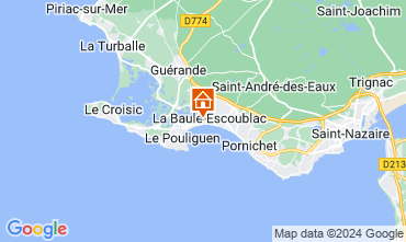 Mapa La Baule Apartamento 63595