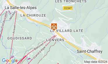 Mapa Serre Chevalier Chalet 121470