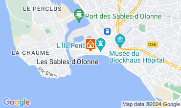 Mapa Les  Sables d'Olonne Apartamento 123300