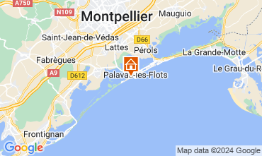 Mapa Palavas-les-Flots Apartamento 26554