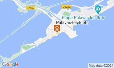 Mapa Palavas-les-Flots Apartamento 26554