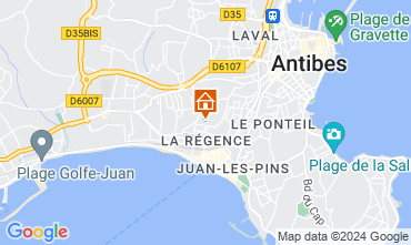 Mapa Juan les Pins Apartamento 123154