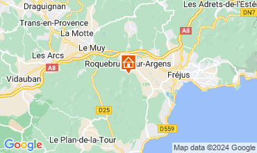 Mapa Roquebrune sur Argens Casa rural 128015