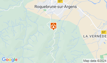 Mapa Roquebrune sur Argens Casa rural 128015