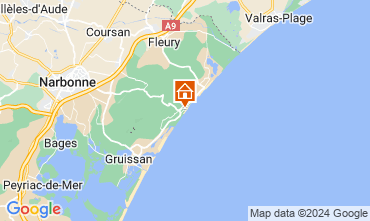 Mapa Narbonne plage Apartamento 68345