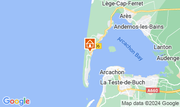 Mapa Cap Ferret Villa 91180