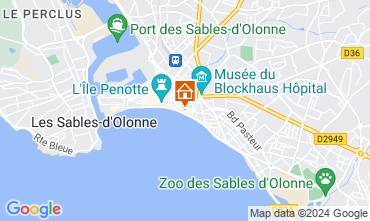 Mapa Les  Sables d'Olonne Apartamento 59909