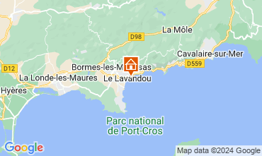 Mapa Le Lavandou Villa 122850