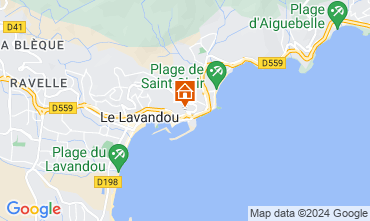 Mapa Le Lavandou Villa 122850