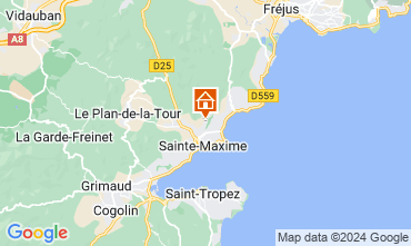 Mapa Sainte Maxime Villa 85005