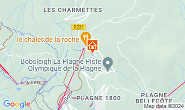 Mapa La Plagne Chalet 2163