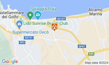 Mapa Castellammare del Golfo Villa 128845