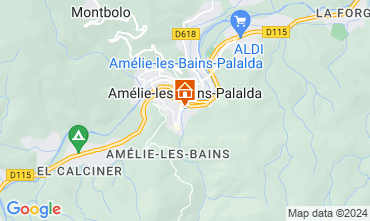 Mapa Amlie-Les-Bains Estudio 80375