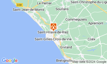 Mapa Saint Hilaire de Riez Casa 18955