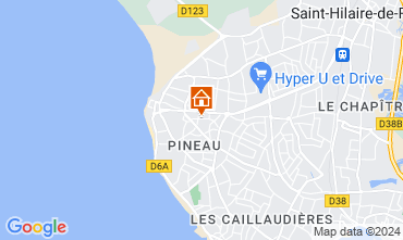 Mapa Saint Hilaire de Riez Villa 113956