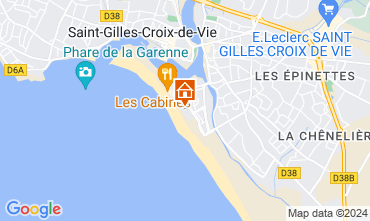 Mapa Saint-Gilles-Croix-de-Vie Casa 129006