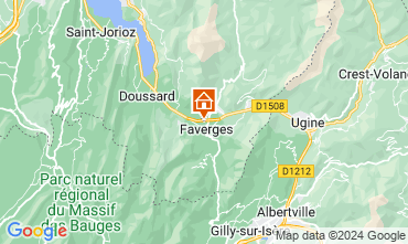 Mapa Annecy Casa rural 127118