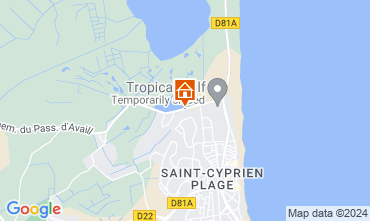 Mapa Saint Cyprien Plage Casa rural 124360