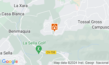 Mapa Denia Chalet 45596