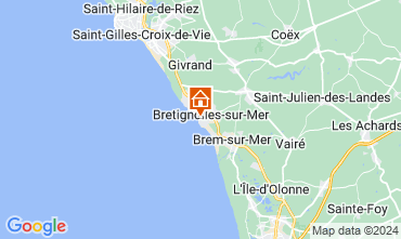 Mapa Bretignolles sur mer Casa 126362