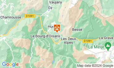 Mapa Auris en Oisans Apartamento 63354