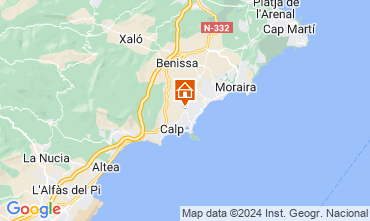 Mapa Calpe Villa 117542