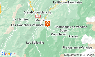 Mapa Bourg saint Maurice Apartamento 106036