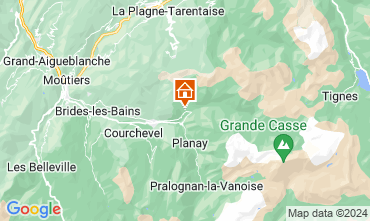 Mapa Champagny en Vanoise Apartamento 69458