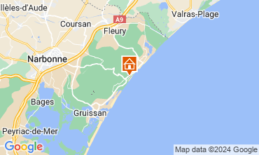 Mapa Narbonne plage Apartamento 22007