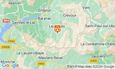 Mapa Les Orres Chalet 57245